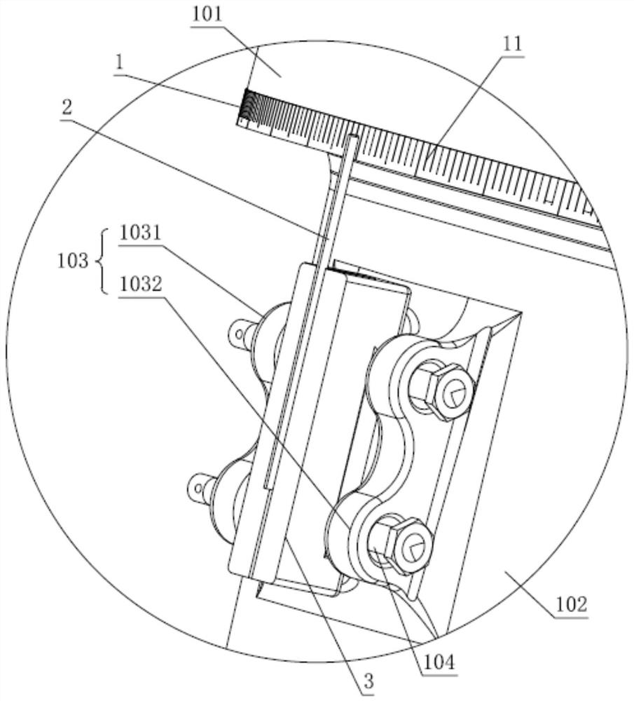 Landing gear wheel rotation angle measuring device