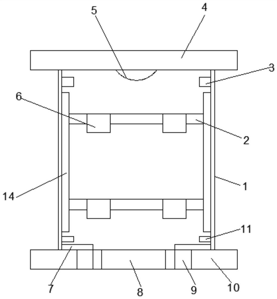 Fire-fighting installation device for high-rise vertical shaft