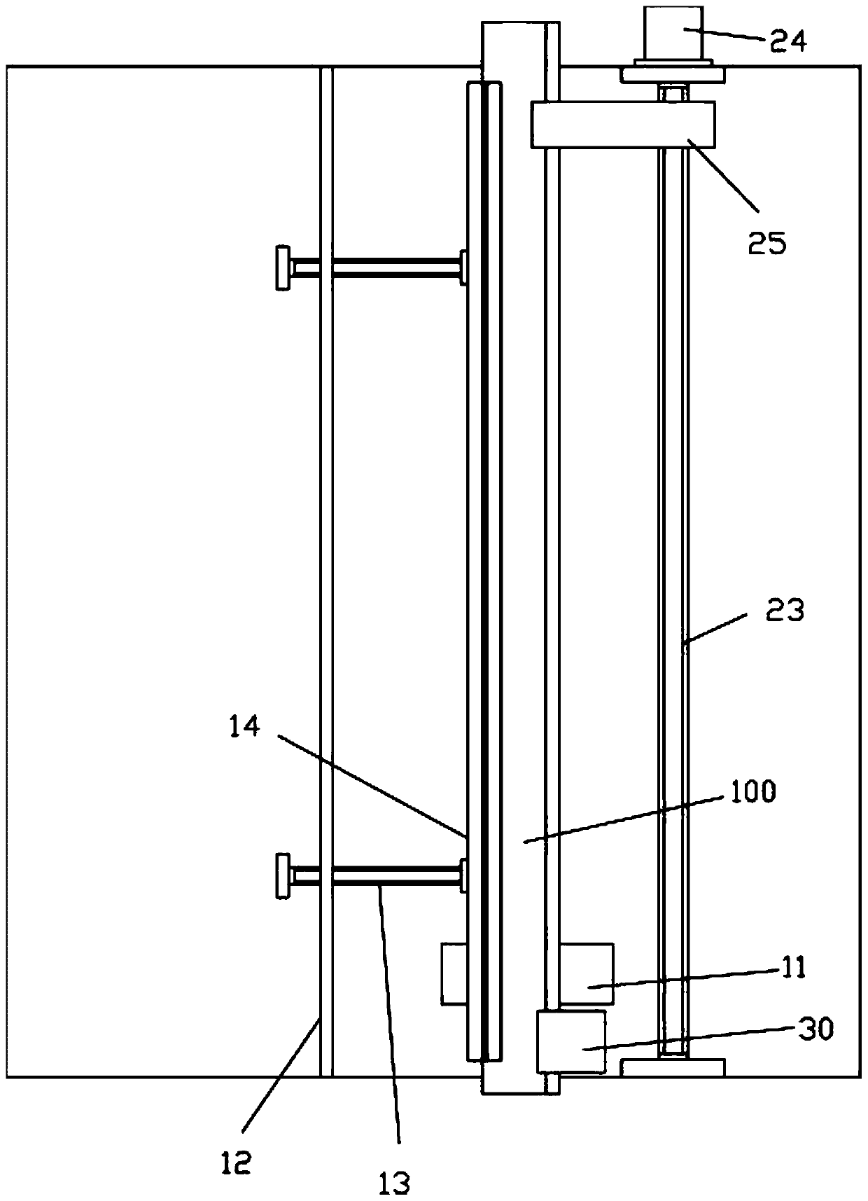 Clamping and moving mechanism for angle iron processing