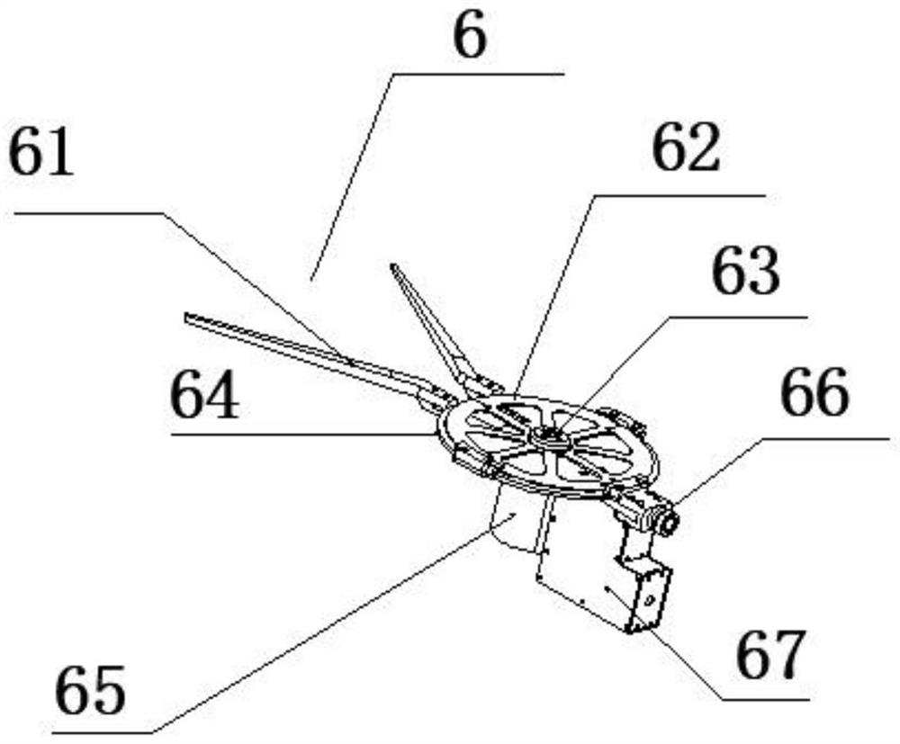 Unmanned aerial vehicle tree barrier pruning device with automatic separation function