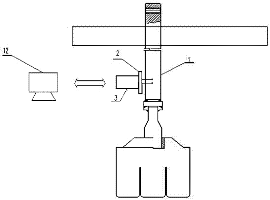 Online monitoring device for anode current distribution of aluminum electrolysis cell and monitoring method of online monitoring device