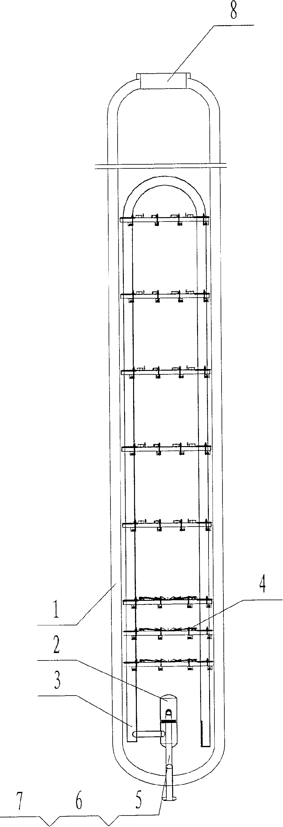 Whole liquid phase isothermal urea synthesis method and its special equipment