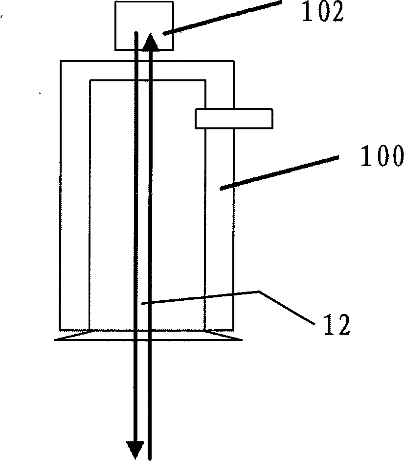 Semiconductor processing device and nozzle structure used in same