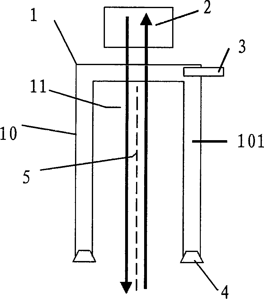 Semiconductor processing device and nozzle structure used in same