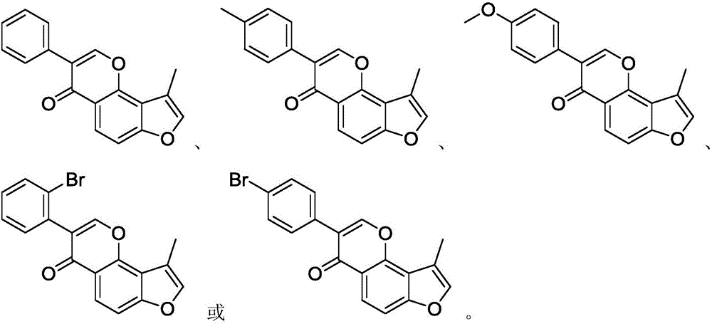 Substituted furan isoflavone derivative and preparation method thereof