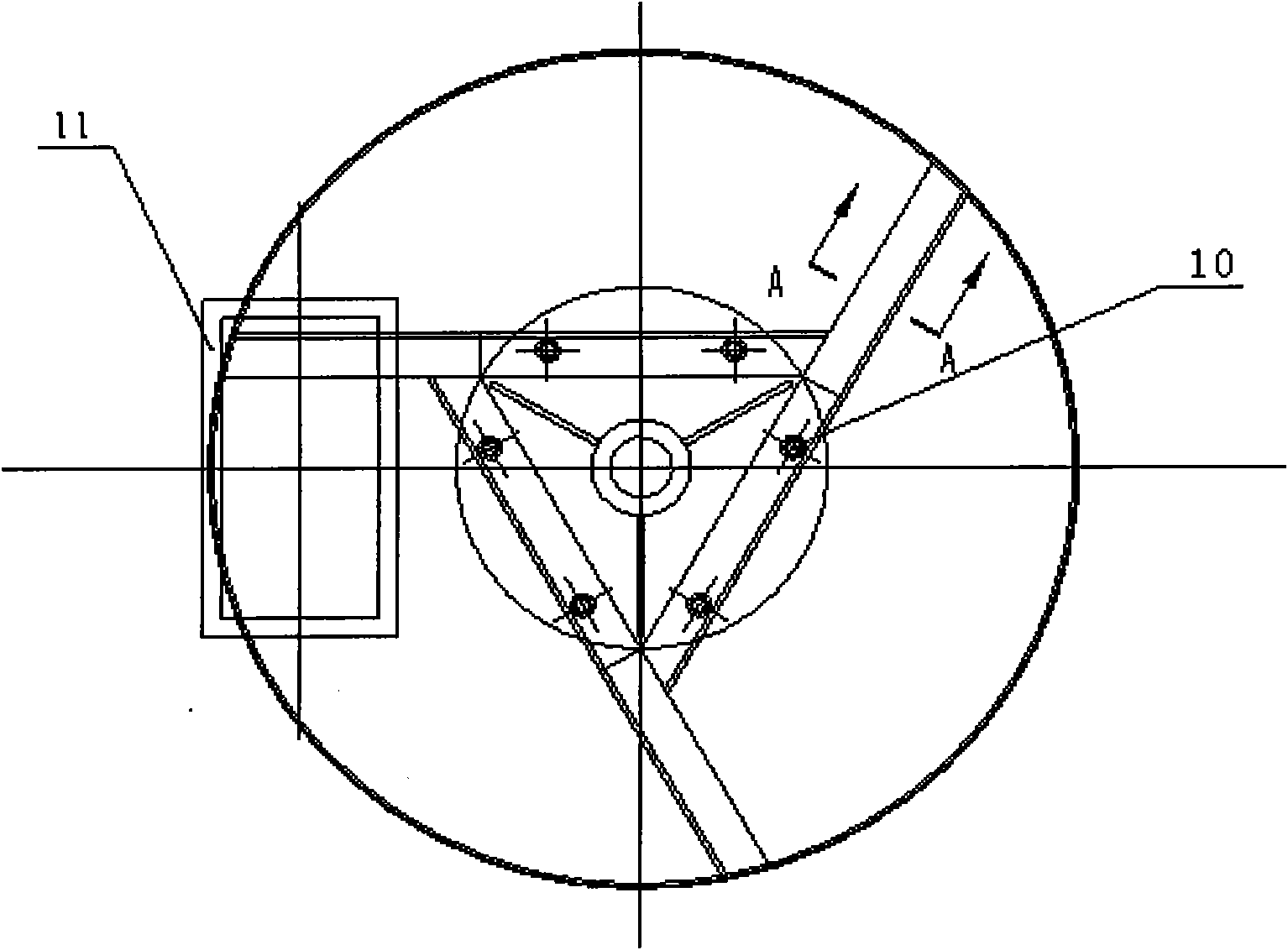 Disc-type discharging machine