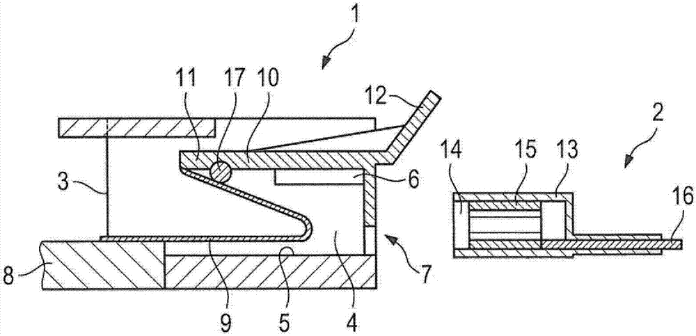 Touch-protected socket, plug, and plug-in connection