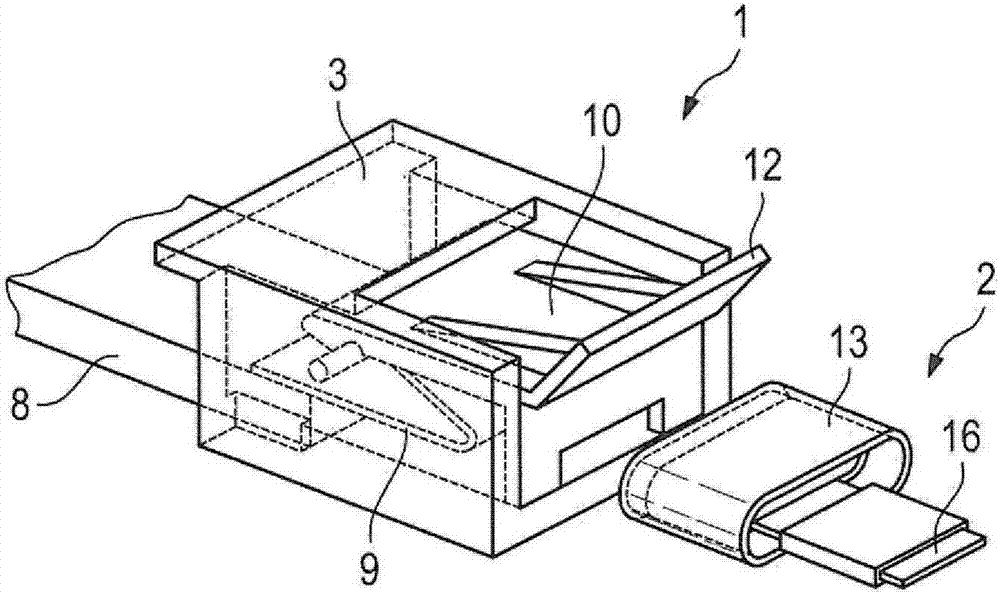 Touch-protected socket, plug, and plug-in connection