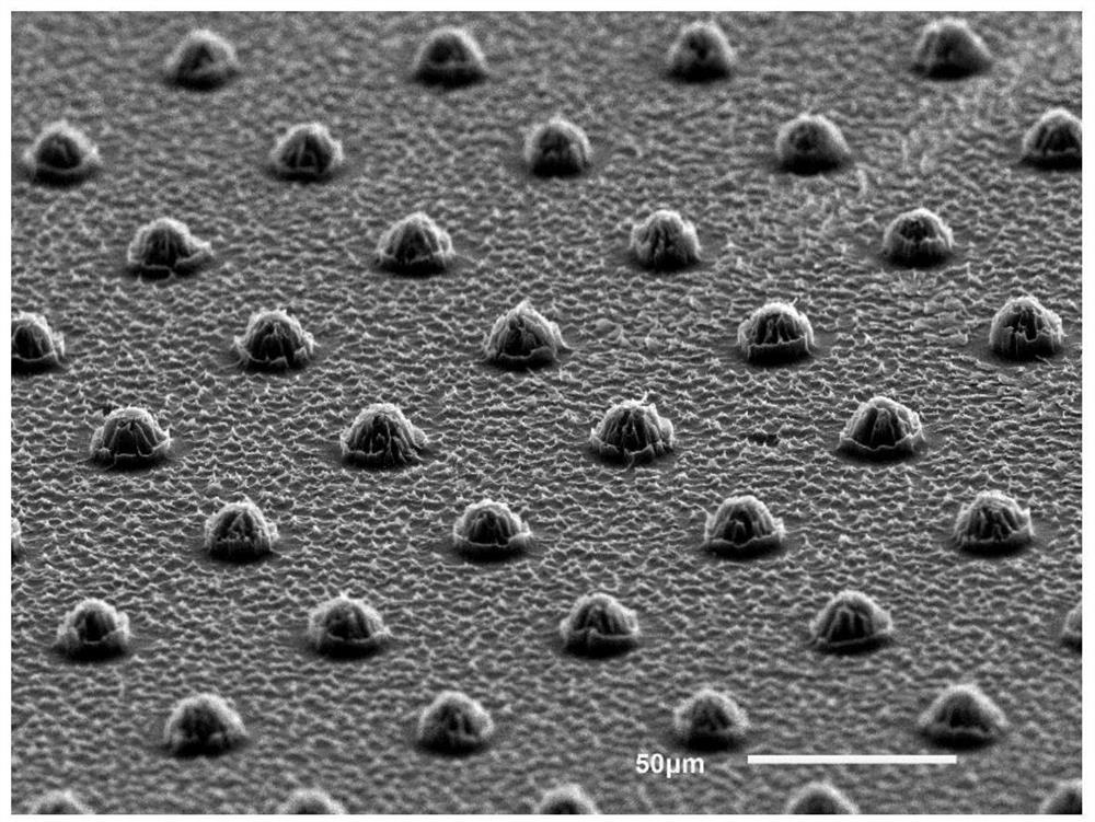 Flexible pressure sensor based on polyimide substrate microstructure and its preparation method