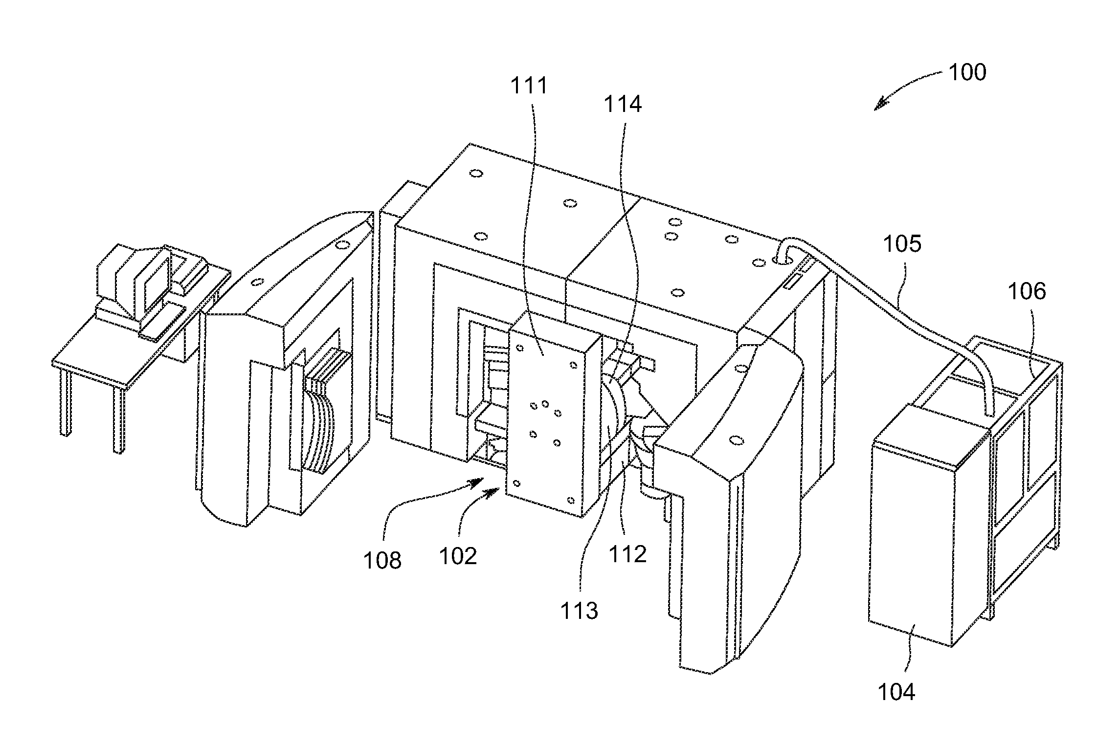 Radio-frequency power generator configured to reduce electromagnetic emissions