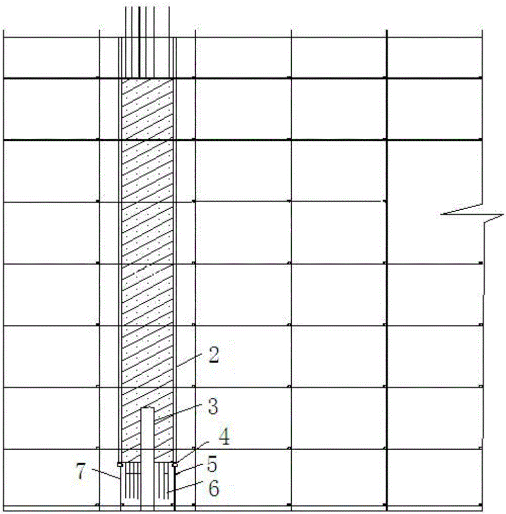 Vertical prefabricating construction method of cooling tower herringbone column