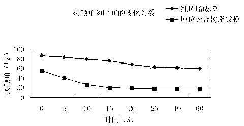 Method for preparing hydrophilic electrical charge separation film by using one-step method as well as product and application thereof