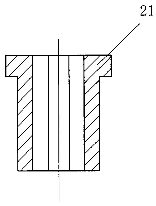 Near-net forming die for high-strength internal hexagonal through-hole bolt