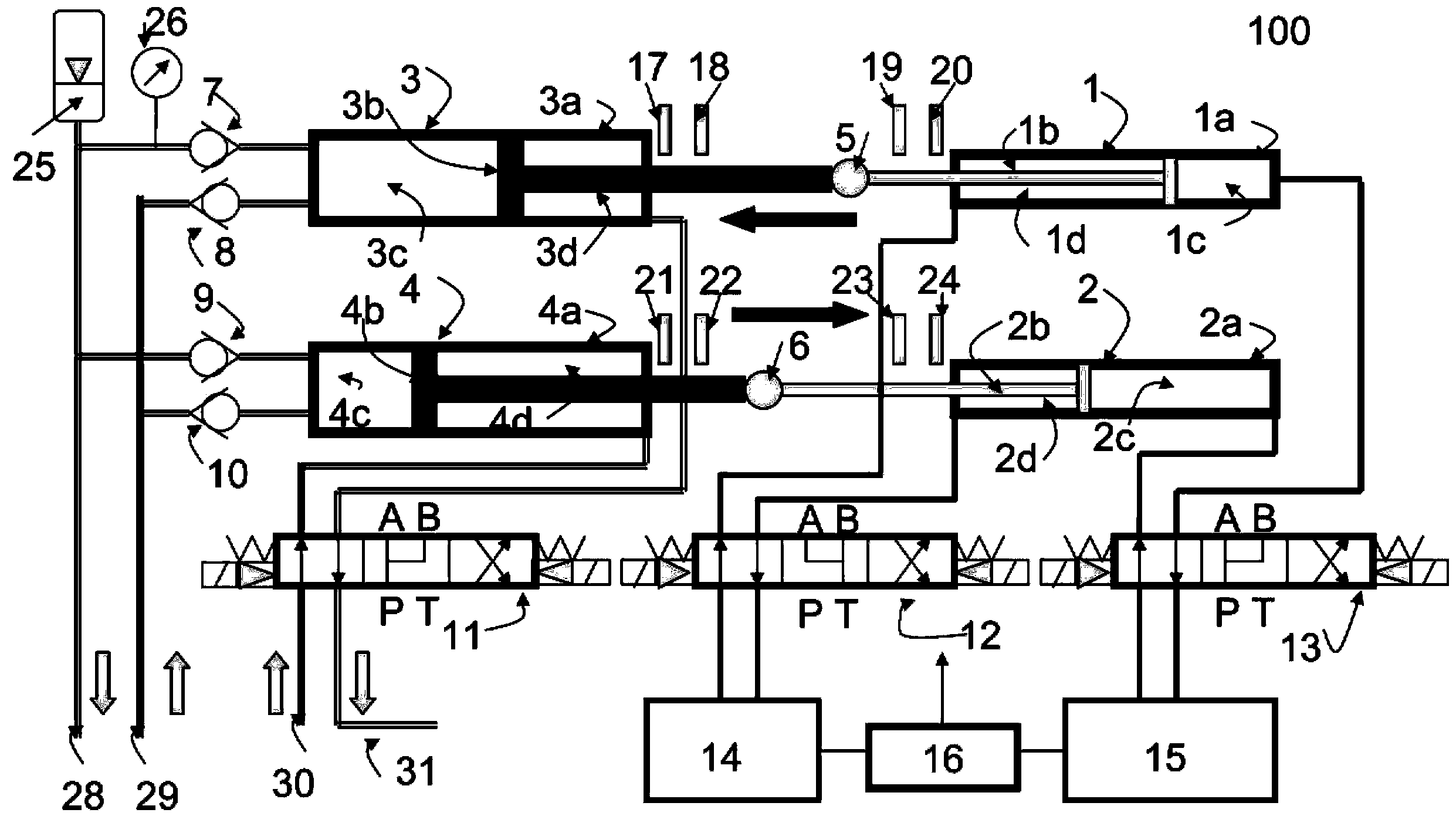 Seawater desalination pressurization and energy recovery integrated method and device using membrane method