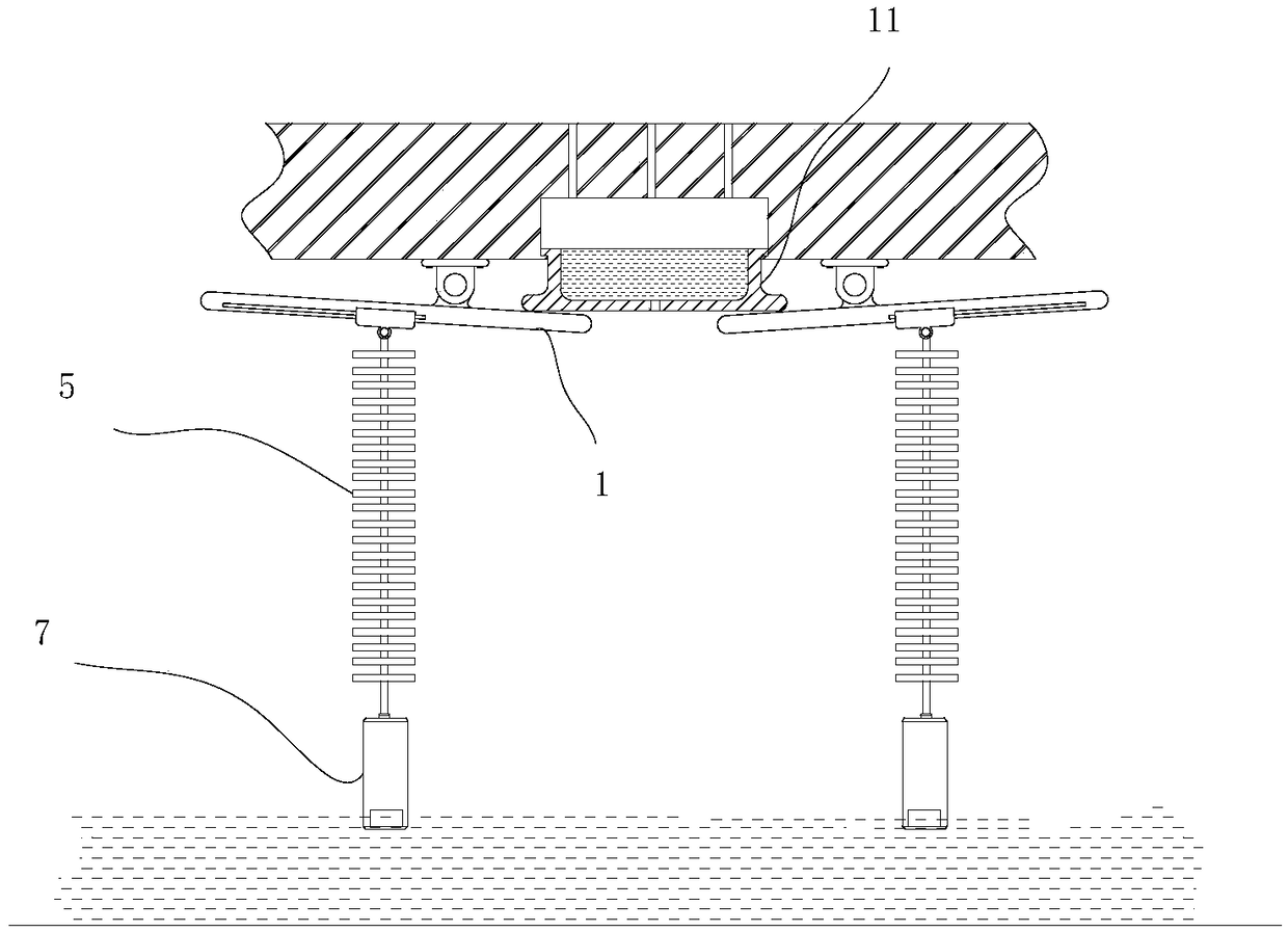 Viaduct flood-prevention warning device