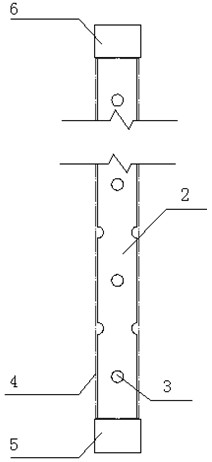 Liquid division slip casting reinforcing method for subsurface structure construction joints