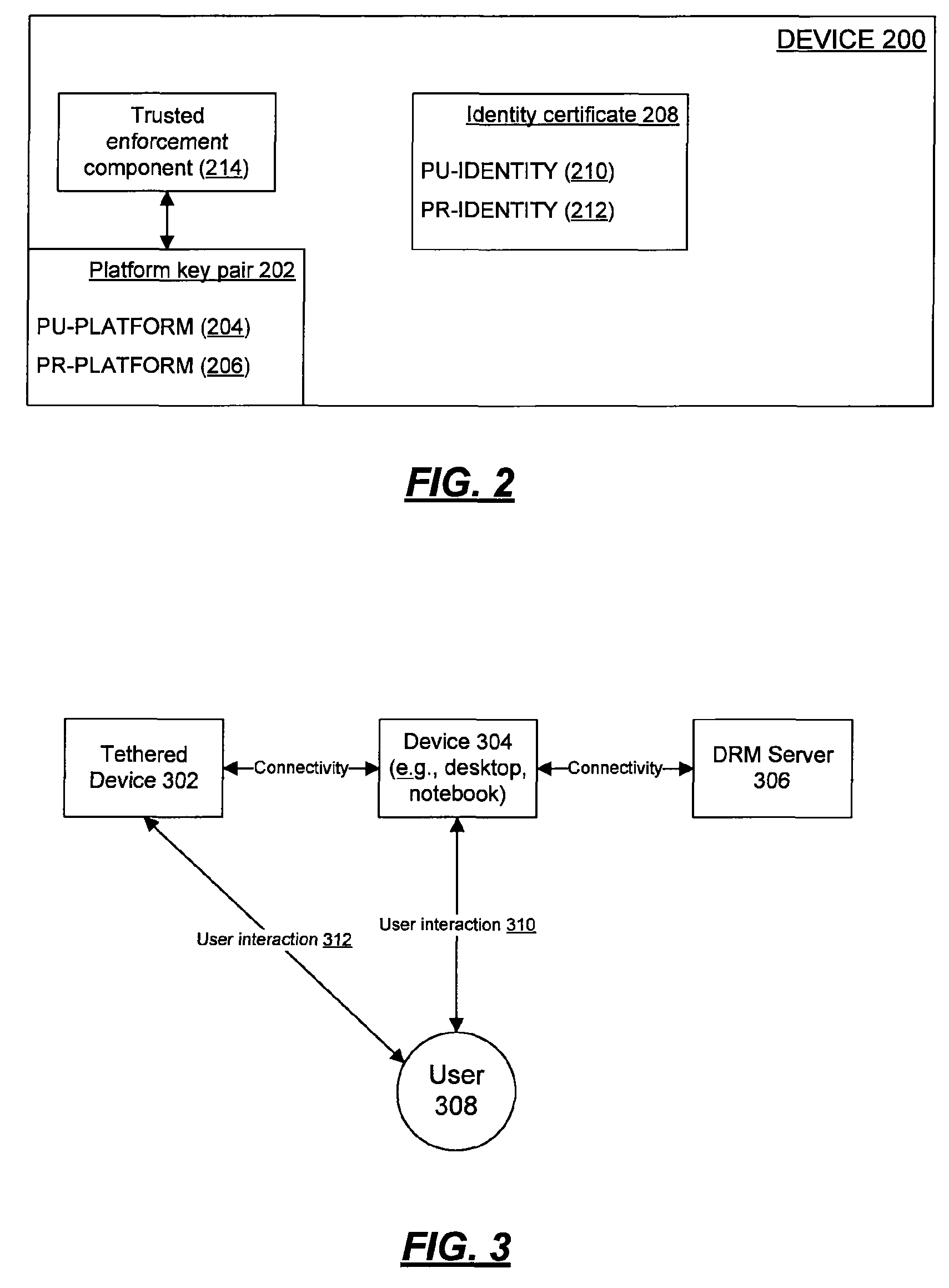 Using a first device to engage in a digital rights management transaction on behalf of a second device