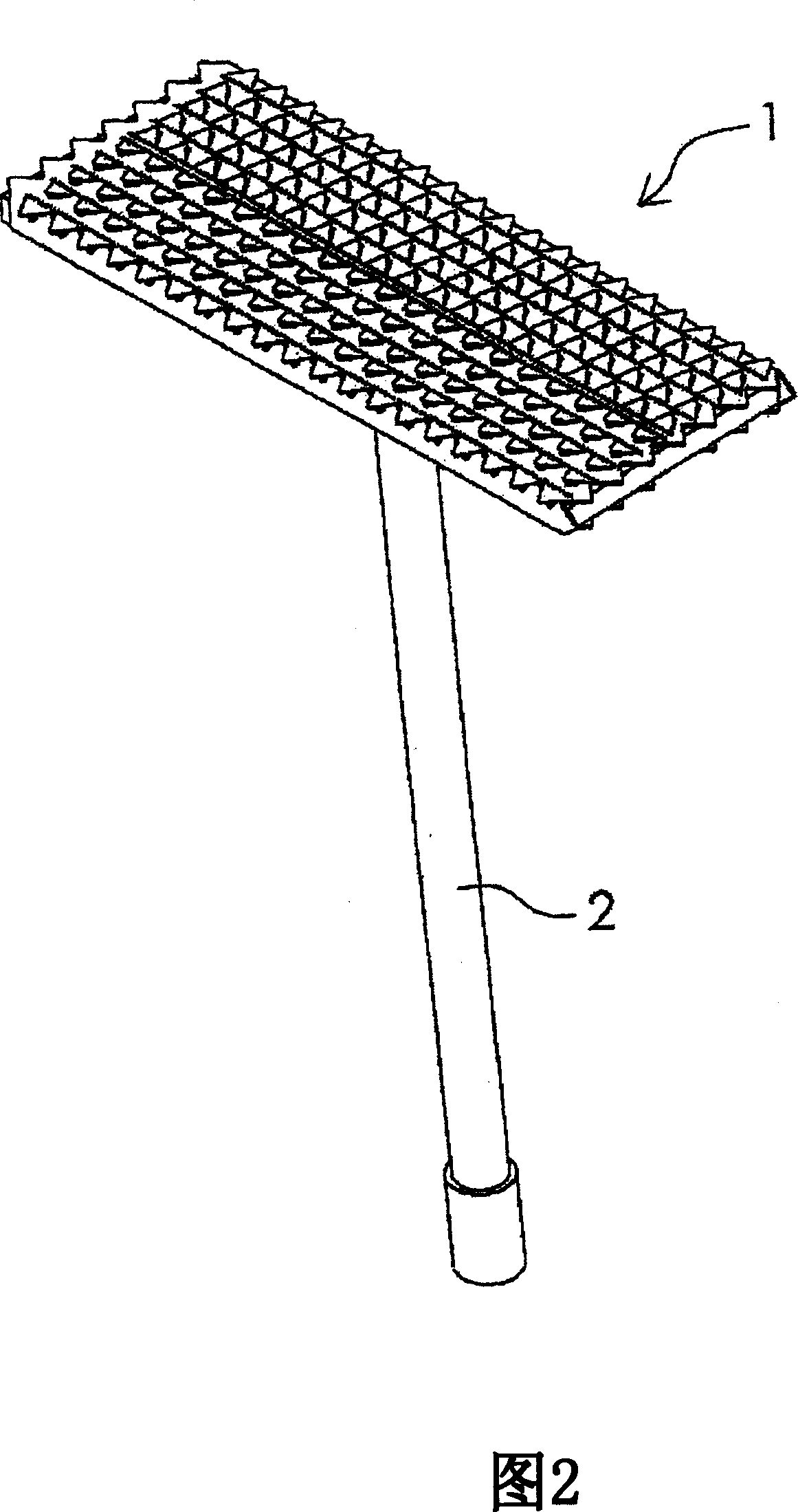 Stereo dust-cleaning cloth and its manufacturing method