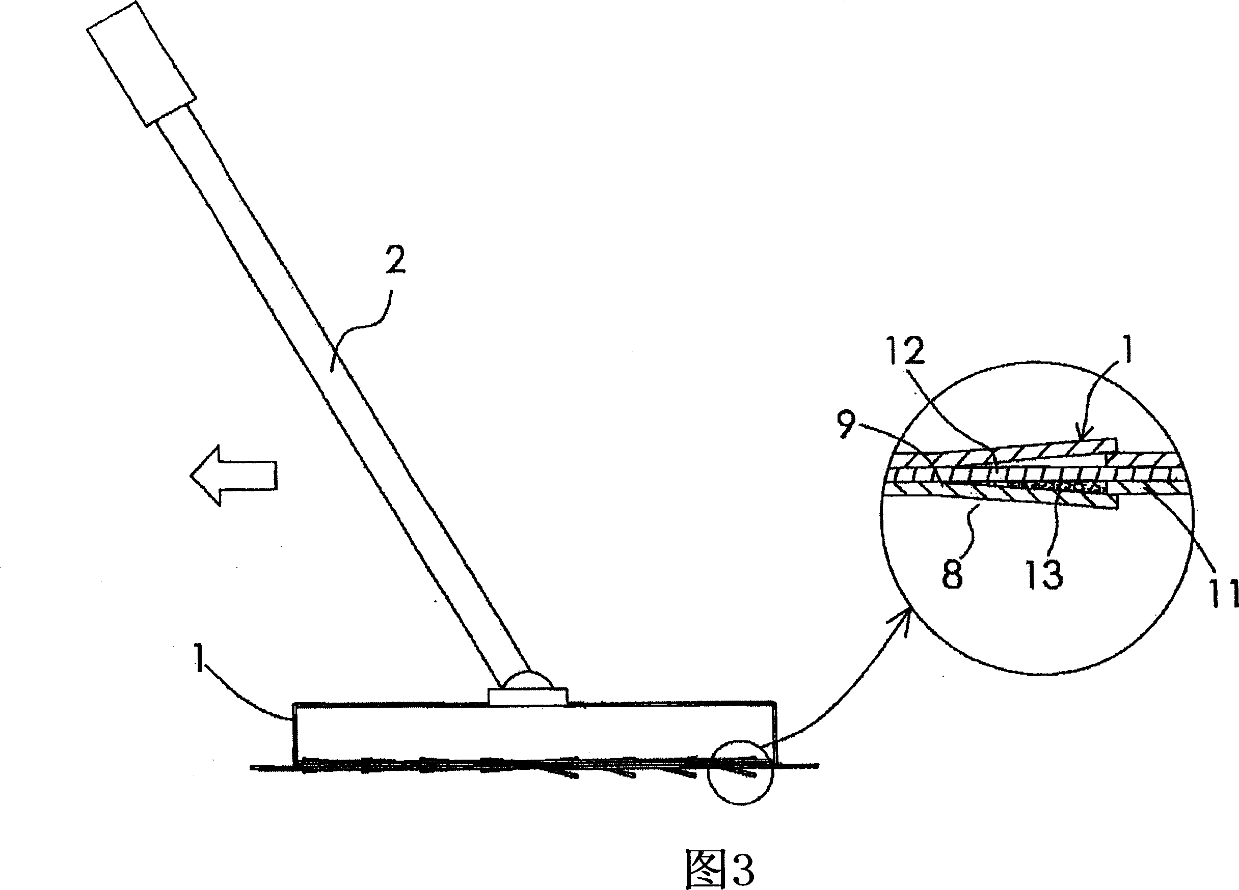 Stereo dust-cleaning cloth and its manufacturing method