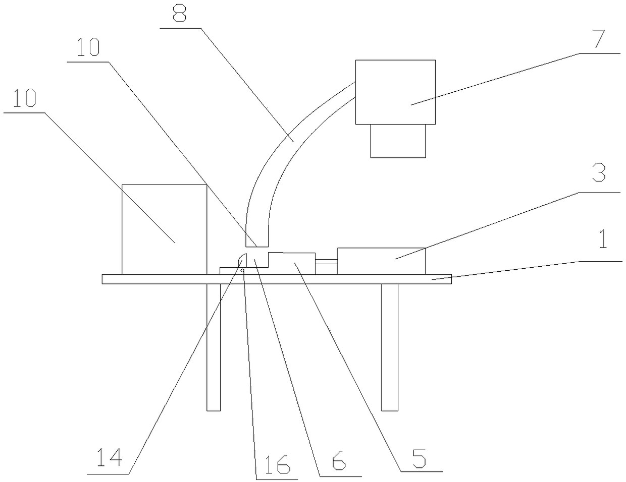 Efficient grinding device for aluminum lipstick tube