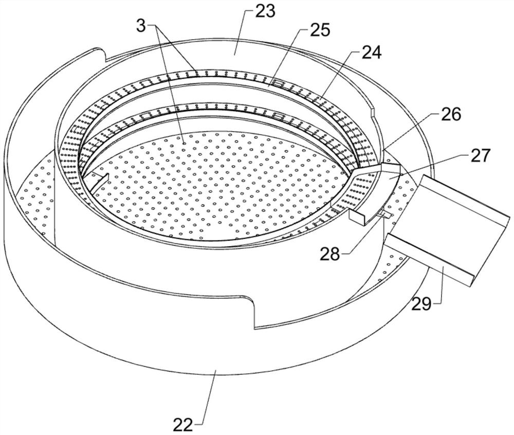 Egg white separation device based on vibrating disk