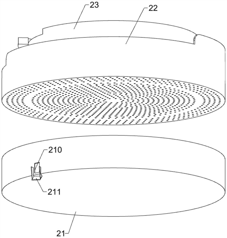 Egg white separation device based on vibrating disk