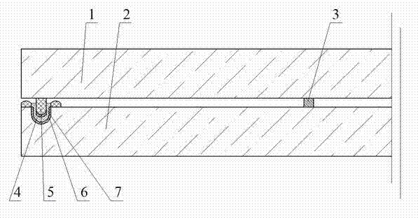 Metal-welded plain vacuum glass provided with edges sealed by sealing grooves and sealing strips and manufacturing method thereof