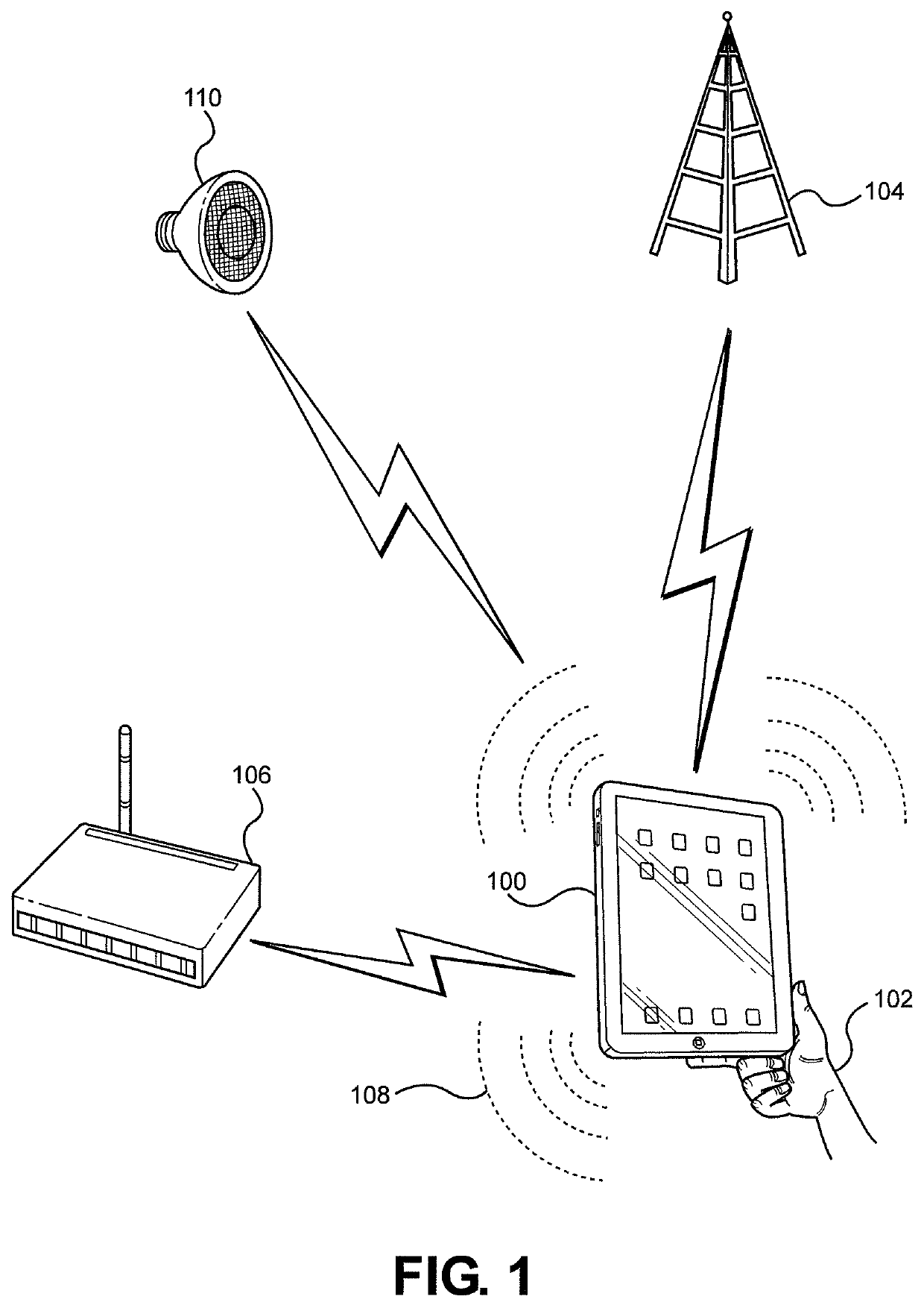 Radio frequency emission guard for portable wireless electronic device