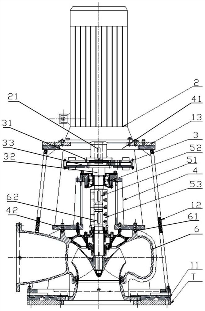 Auxiliary cooling water pump structure of nuclear power plant