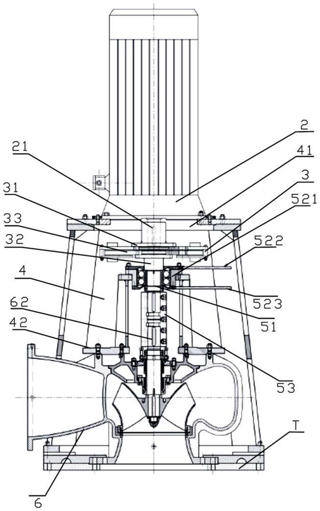 Auxiliary cooling water pump structure of nuclear power plant