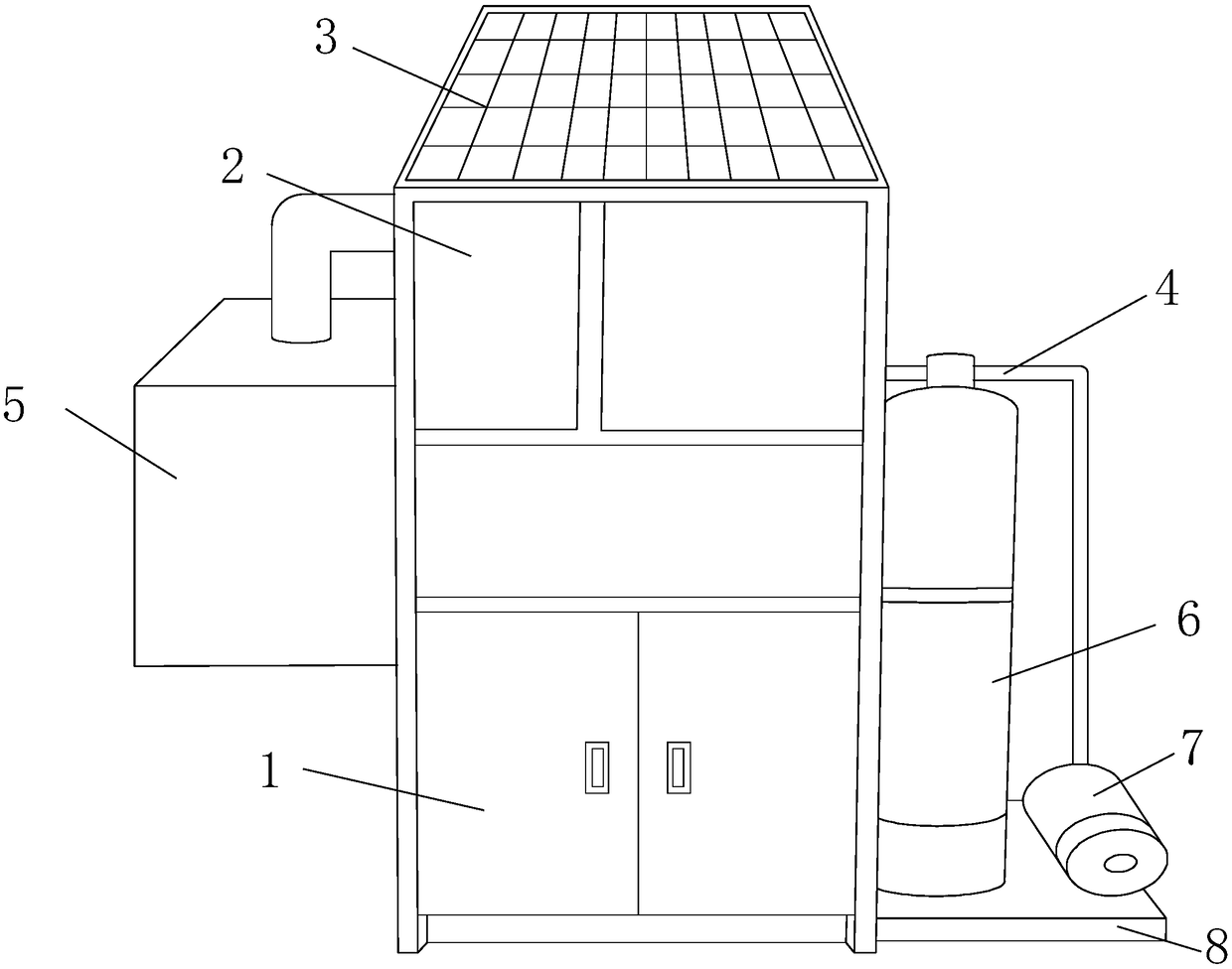 Solar sea water desalting device with variable flow