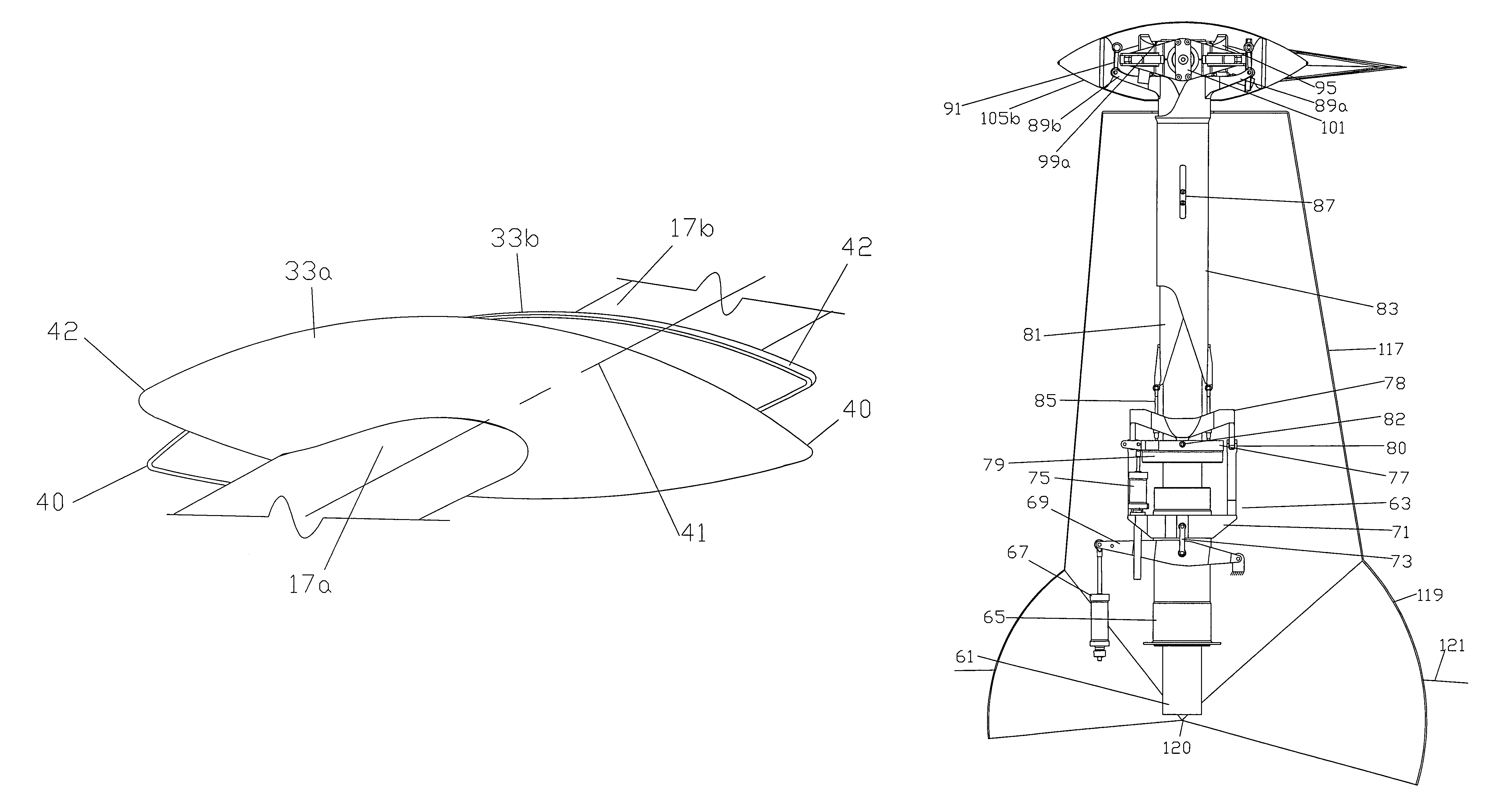 Rotor aircraft tilting hub with reduced drag rotor head and mast
