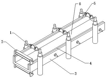 Building material production positioning guide device