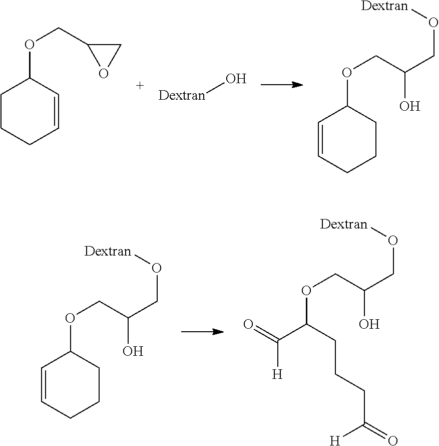 Aldehyde-functionalized polysaccharides