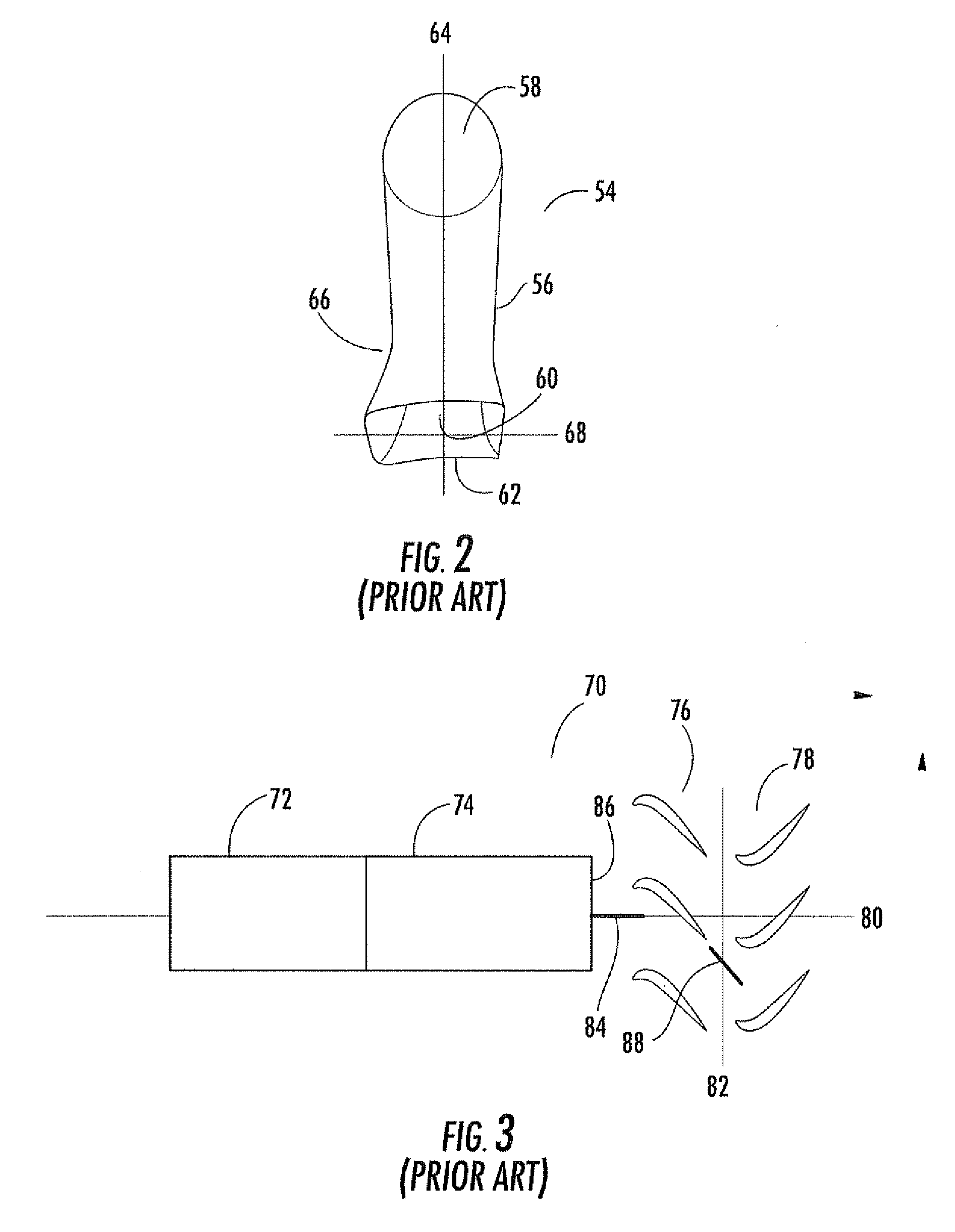 Transition with a linear flow path with exhaust mouths for use in a gas turbine engine