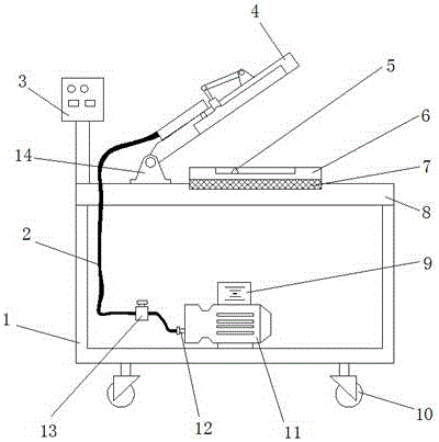 Rapid electronic equipment packing device