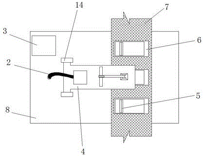 Rapid electronic equipment packing device