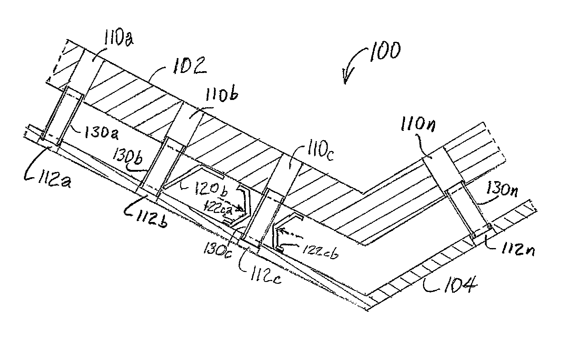 Vented armor V structure