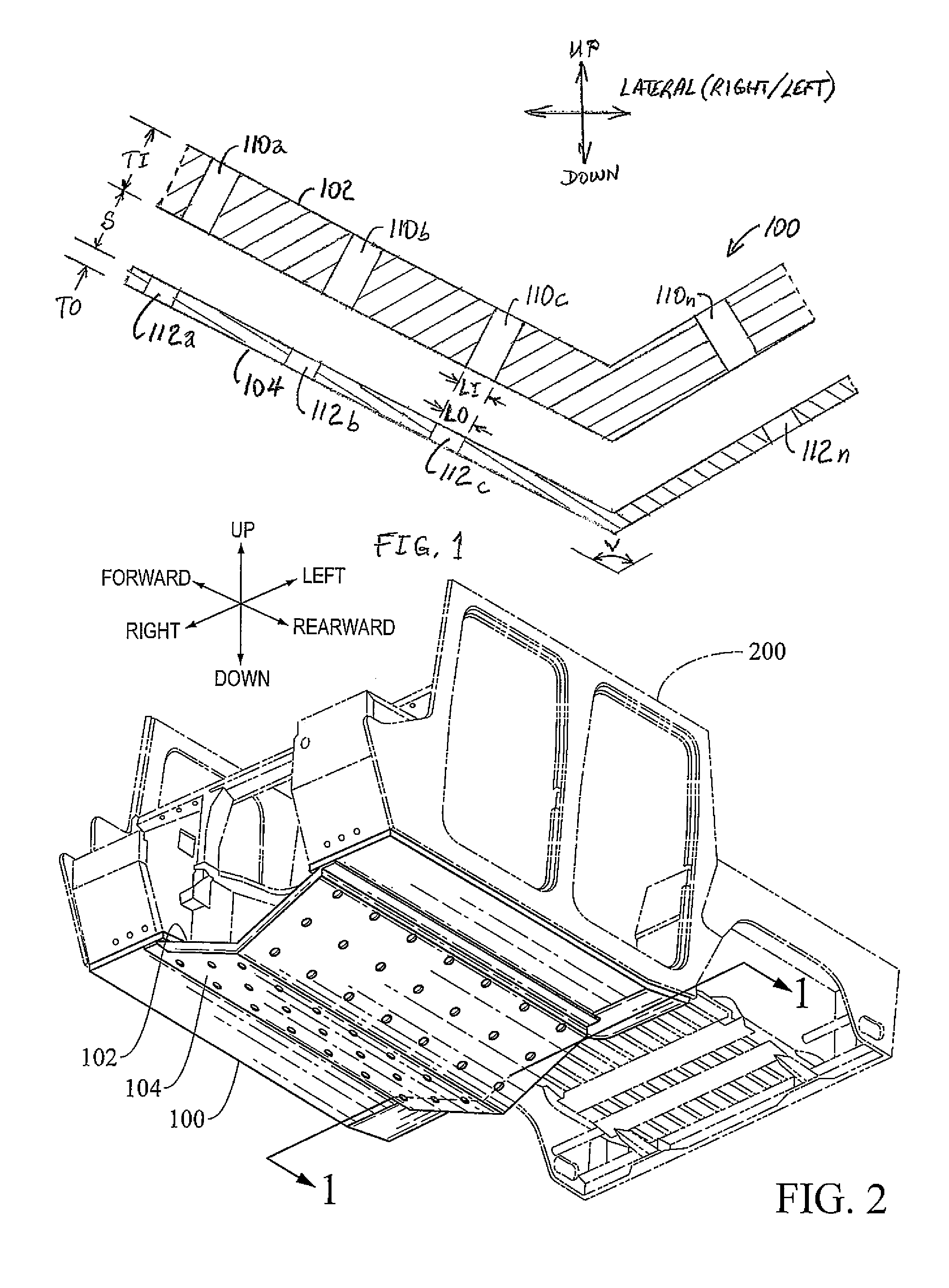 Vented armor V structure