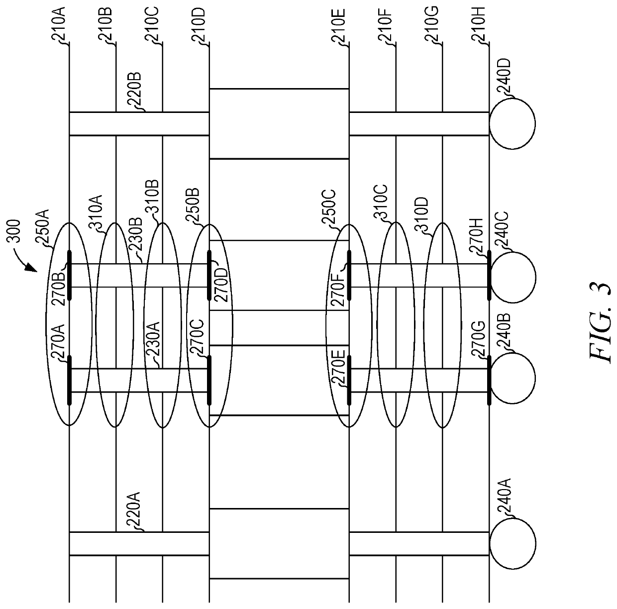 Capacitive compensation for vertical interconnect accesses