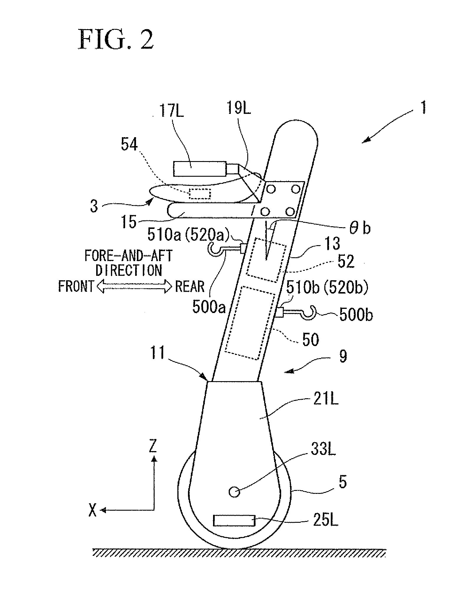 Inverted pendulum type moving body