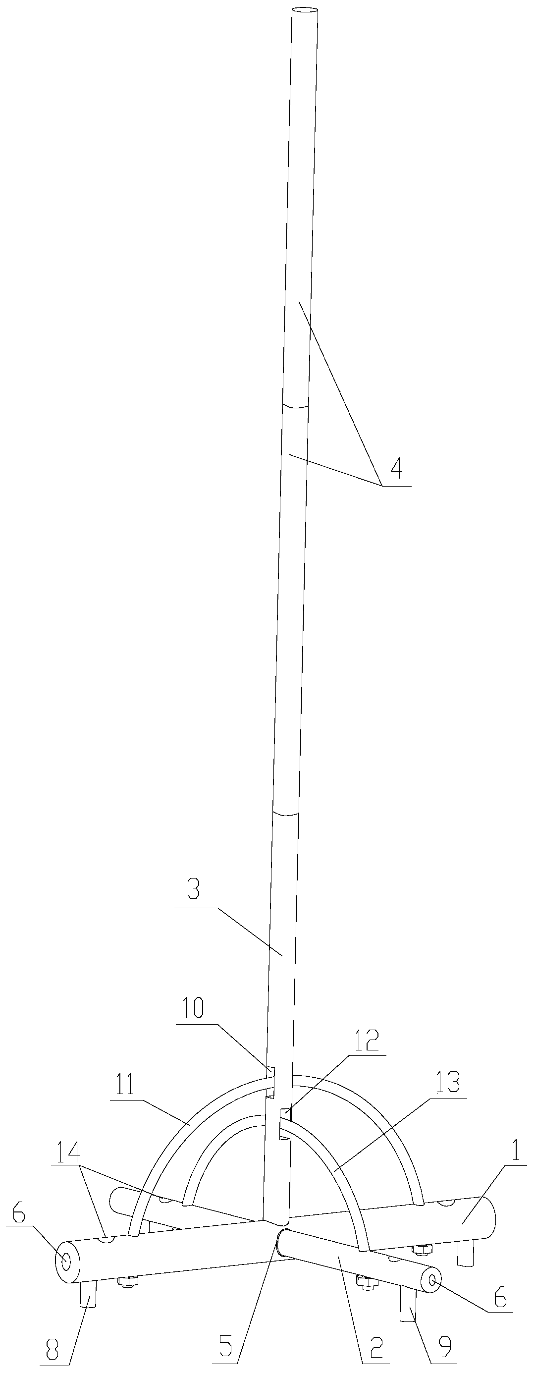 Multifunctional ball net rack, application and mobile court with multifunctional ball net rack