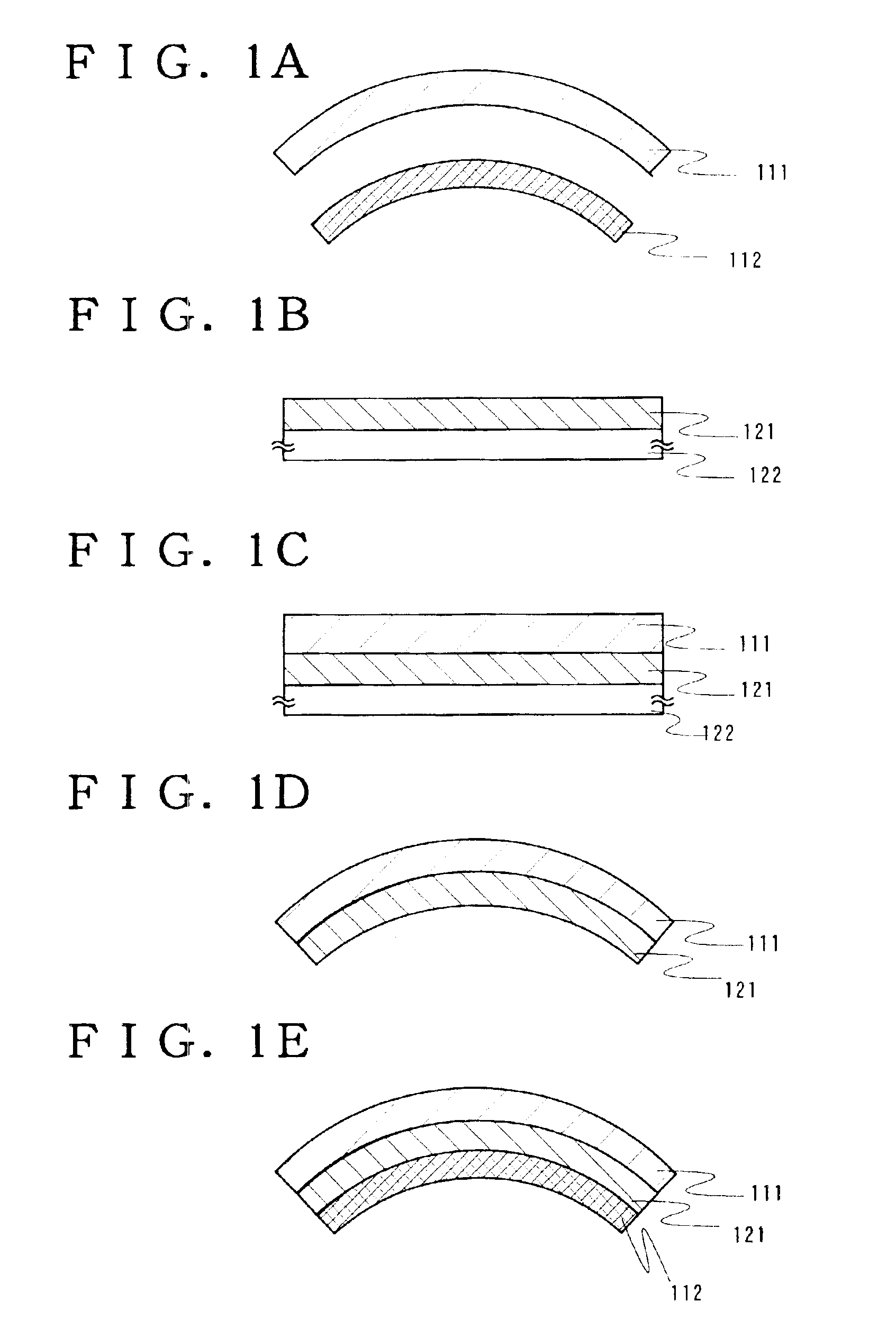 Method for fabricating a semiconductor device by transferring a layer to a support with curvature