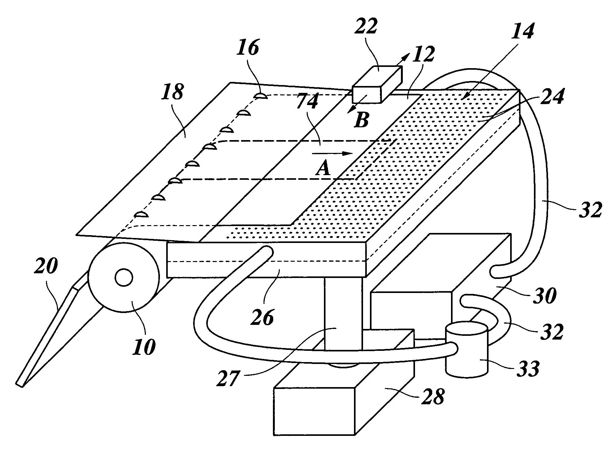 Sheet handling device for wide format sheets