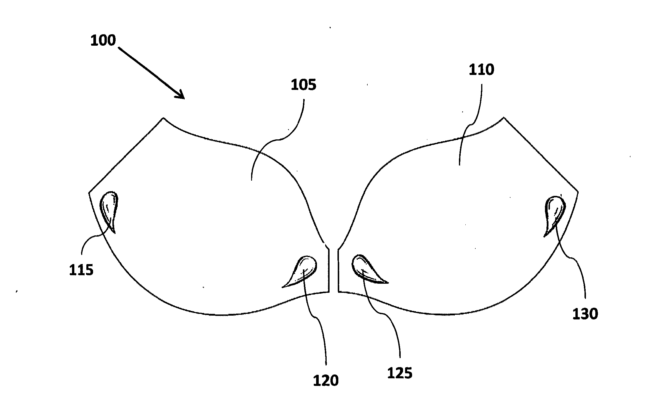 Brassiere cups incorporating padded underwire assemblies and a method of making the same