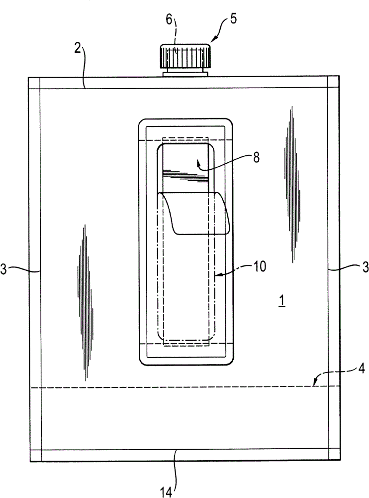 Stand-up pouch made of heat-sealable plastic film