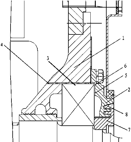 A structure for preventing oil leakage of traction motor