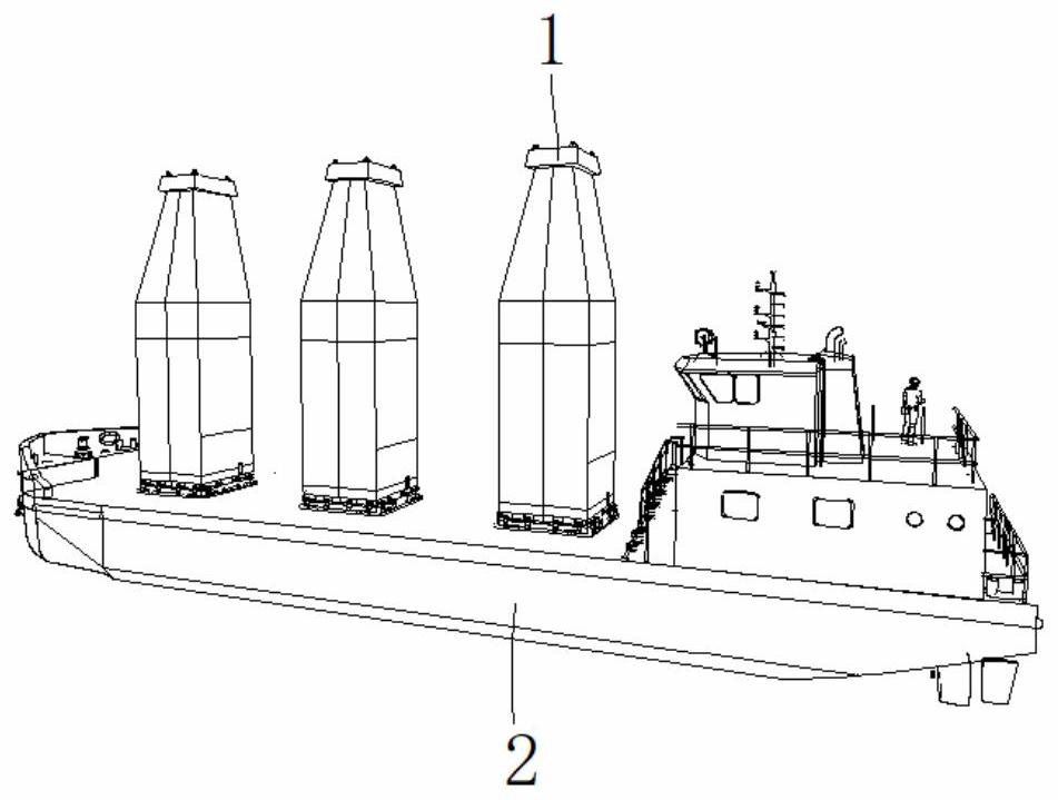 Marine rocket transporting and launching method