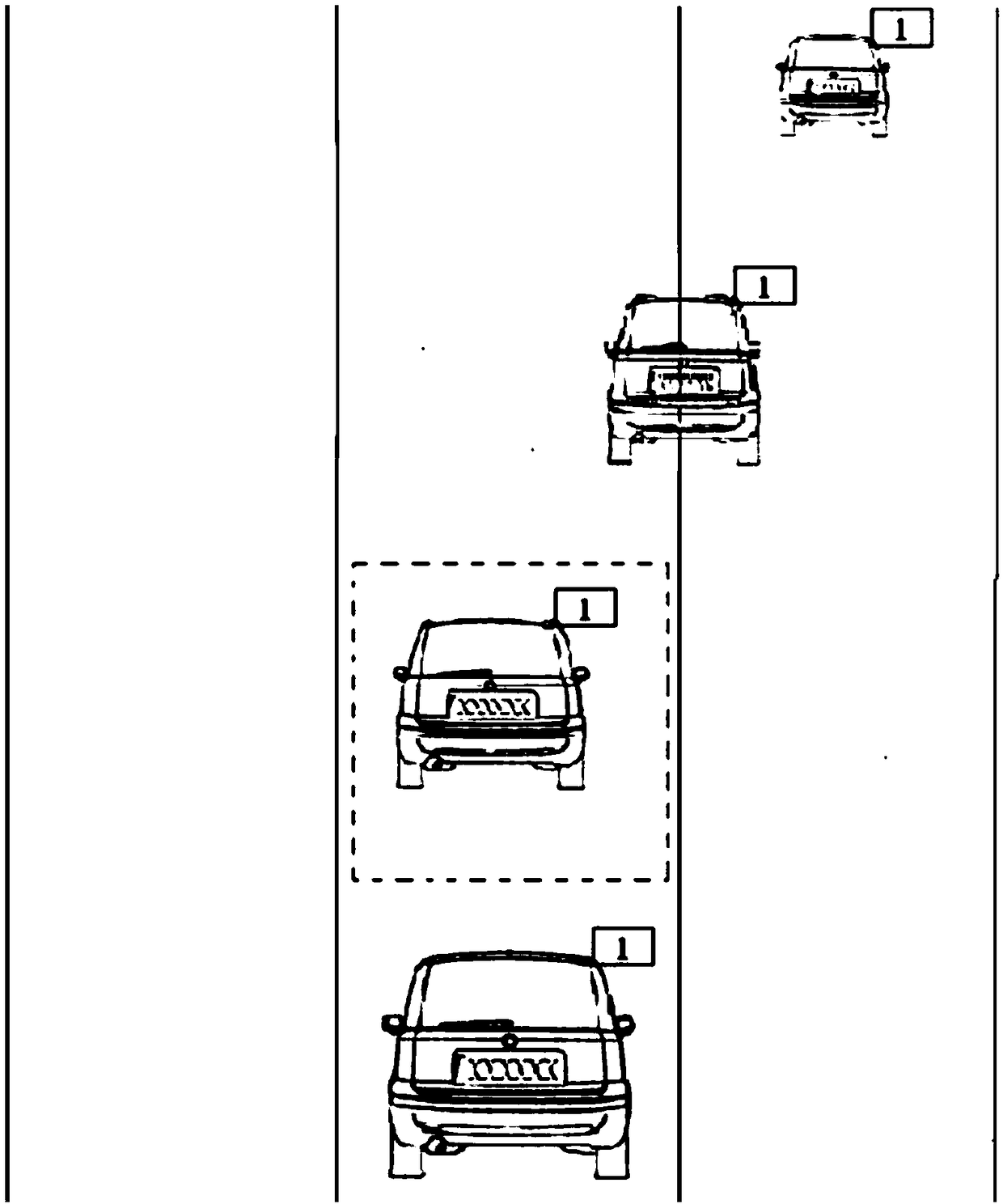 Method and apparatus for recording behavior of illegal occupation of emergency lane by motor vehicle