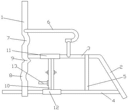 Wheelchair bracket with back elastic support